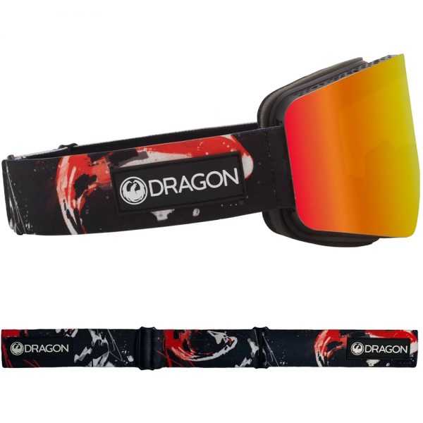 DRAGON R1 OTG KOI/RED ION + LIGHT ROSE MASCHERA SNOWBOARD