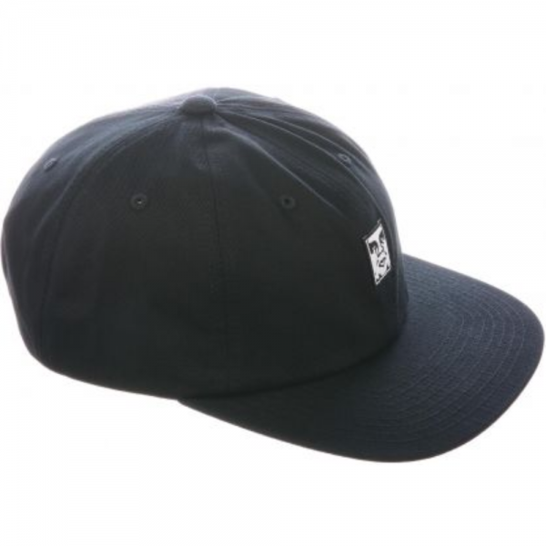 OBEY ICON FACE 6 PANEL STRAPBACK BLACK CAPPELLO