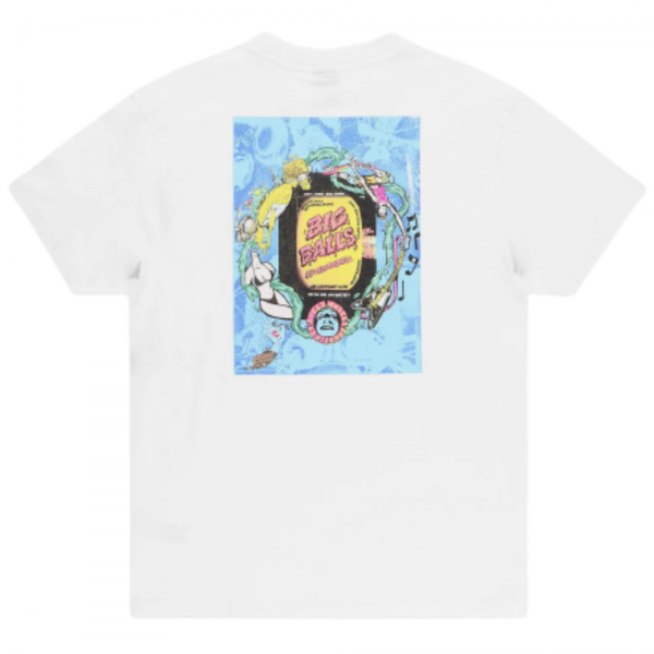 SANTA CRUZ BIG BALLS AD WHITE T-SHIRT