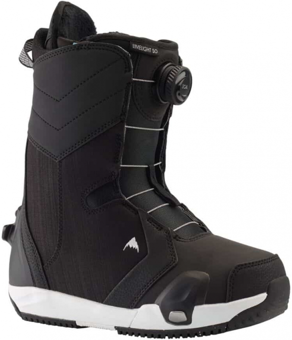 BURTON LIMELIGHT STEP ON BLACK SCARPONI SNOWBOARD DONNA