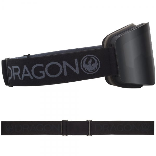 DRAGON R1 OTG BLACK OUT/DARK SMOKE + AMBER MASCHERA SNOWBOARD