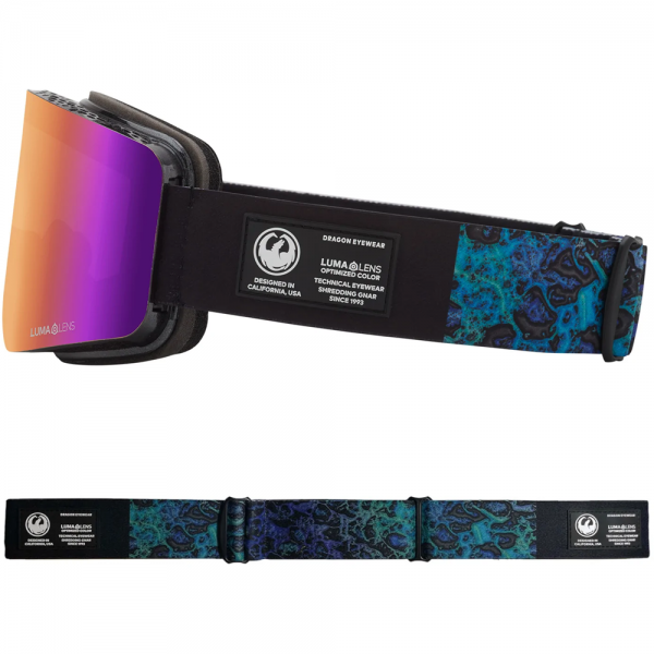 DRAGON R1 OTG BLACK PEARL/PURPLE ION + AMBER MASCHERA SNOWBOARD