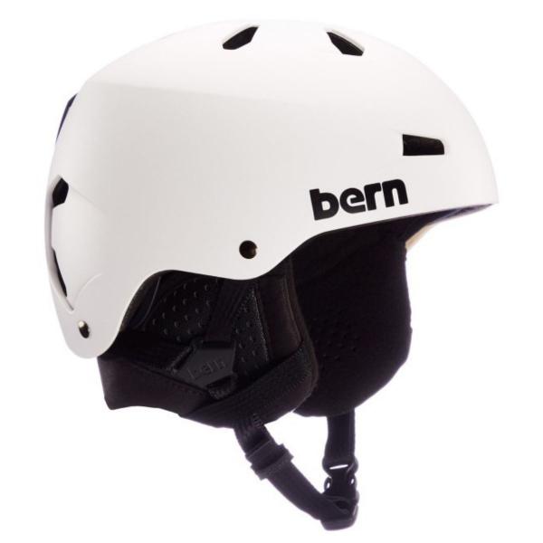 BERN MACON CLASSIC MATTE WHITE CASCO SNOWBOARD