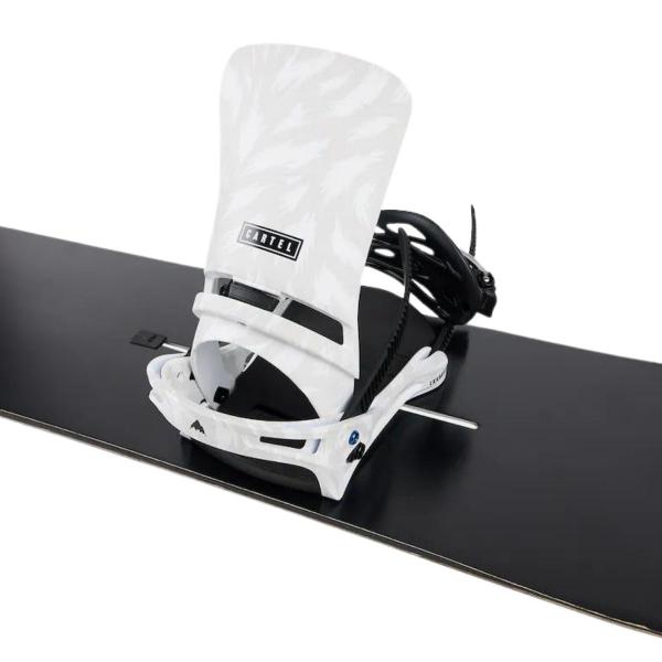 BURTON CARTEL GRAY/WHITE ATTACCHI SNOWBOARD