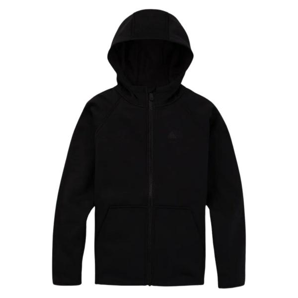 BURTON CROWN WEATHERPROOF FULL ZIP FLEECE TRUE BLACK BAMBINO