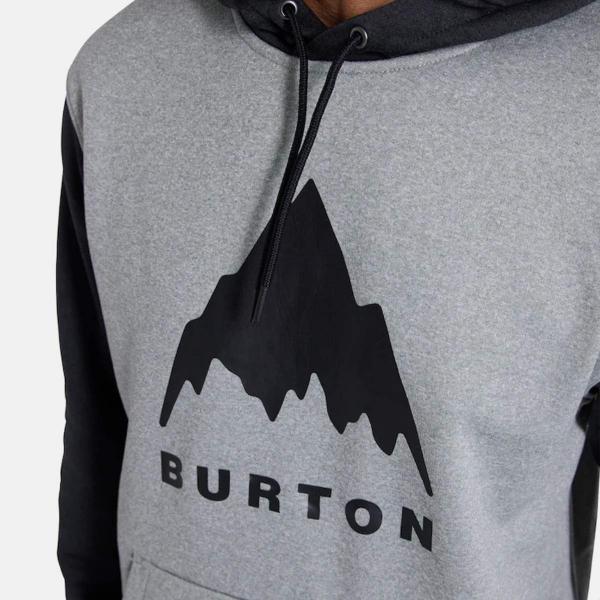 BURTON OAK TRUE BLACK HEATHER FELPA SNOWBOARD