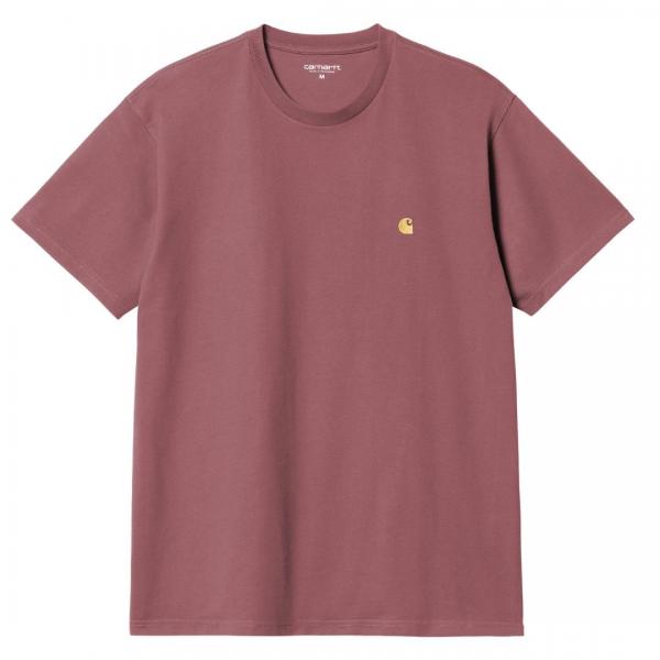 CARHARTT WIP S/S DUSTY FUCHSIA/GOLD T-SHIRT