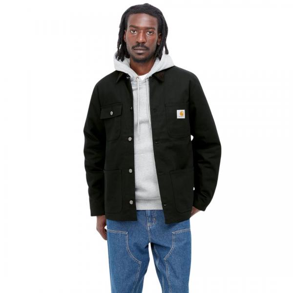 CARHARTT WIP MICHIGAN COAT HAMILTON BLACK/BLACK (RIGID) GIACCA