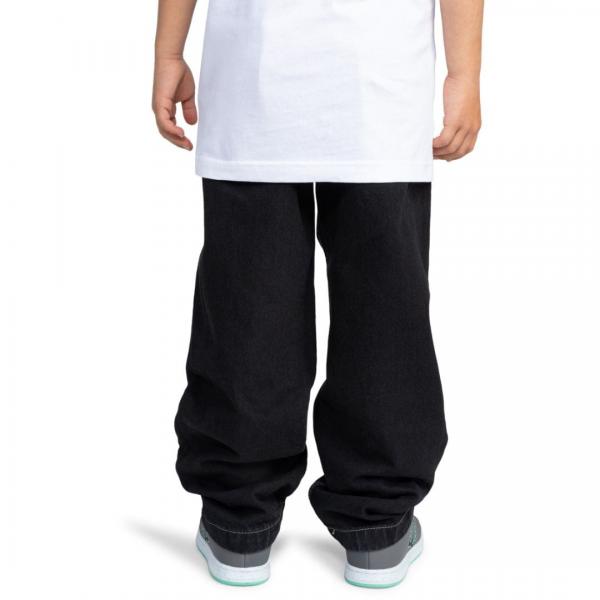 DC WORKER BAGGY DENIM BLACK PANTALONI BAMBINO