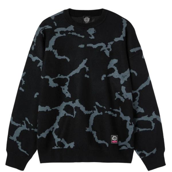 FUNKY GROG JAQUARD SWEATER BLACK