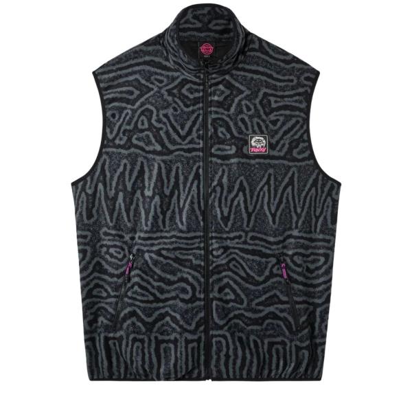 FUNKY HERITAGE FLEECE VEST GREY SMANICATO 