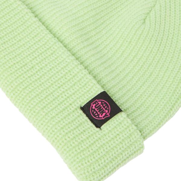 FUNKY LOGO SHORT BEANIE MATCHA