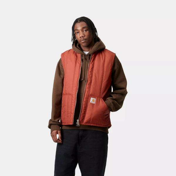 CARHARTT WIP LACHIAN VEST LINER VERMILLION