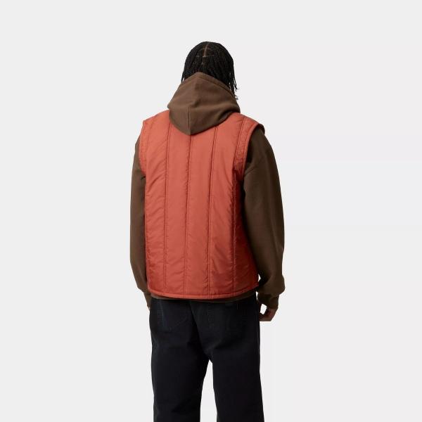 CARHARTT WIP LACHIAN VEST LINER VERMILLION