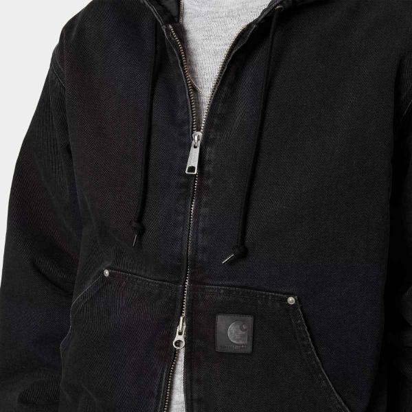 CARHARTT WIP OG ACTIVE RIVET JACKET BLACK (STONE WASHED)