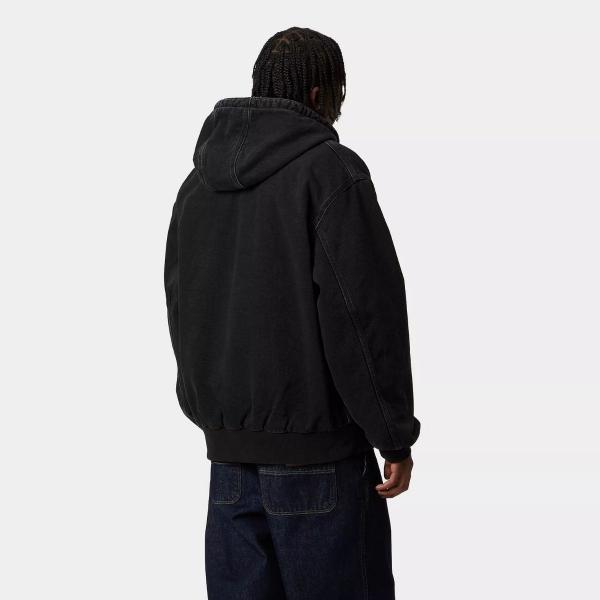 CARHARTT WIP OG ACTIVE RIVET JACKET BLACK (STONE WASHED)