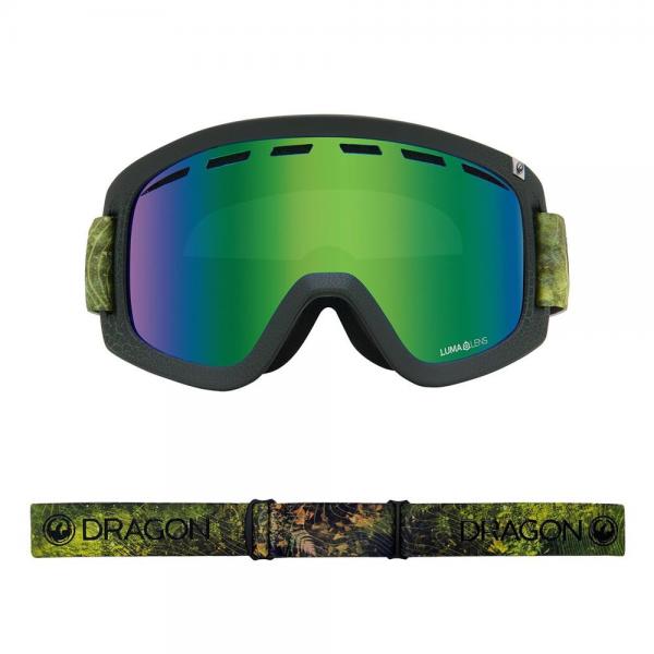 DRAGON D1 OTG TERRA FIRMA LL GREEN ION / LL AMBER MASCHERA SNOWBOARD