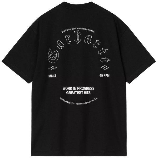 CARHARTT WIP S/S GREATEST HITS BLACK/WHITE T-SHIRT 