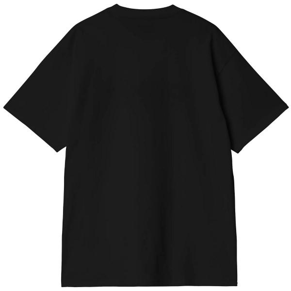 CARHARTT WIP S/S LABEL SCRIPT BLACK T-SHIRT