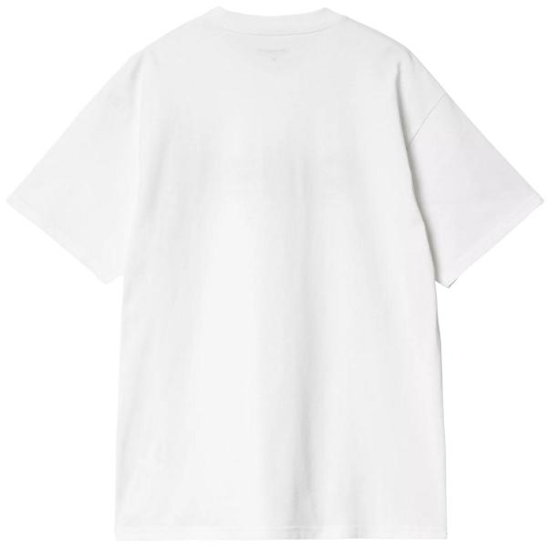 CARHARTT WIP S/S LABEL SCRIPT WHITE T-SHIRT