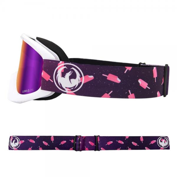 DRAGON DX ION POP ROCKET / LL PURPLE ION MASCHERA SNOWBOARD