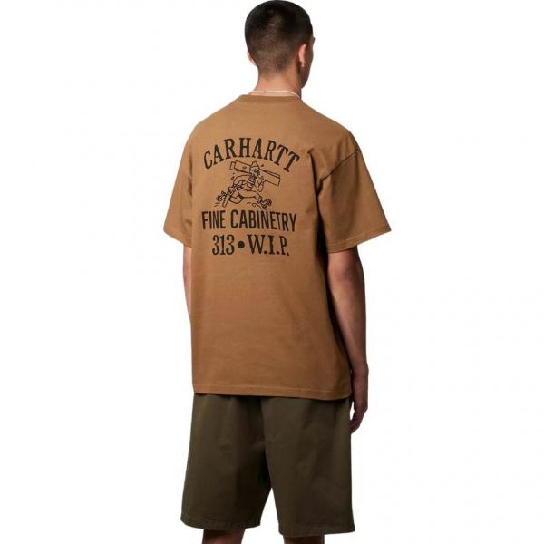 CARHARTT WIP S/S CABINETRY HAMILTON BROWN/BLACK T-SHIRT