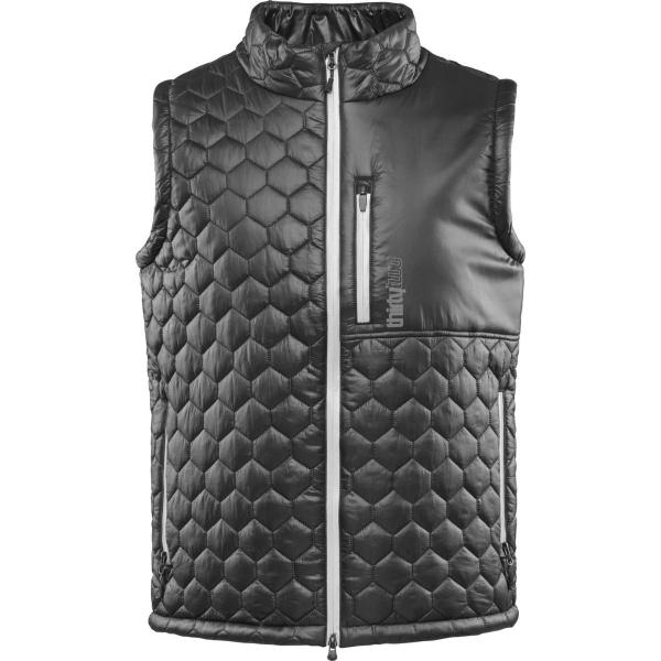 THIRTYTWO REST STOP PUFF VEST BLACK CHARCOAL SMANICATO