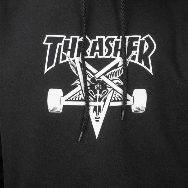 THRASHER GOAT BLACK FELPA CAPPUCCIO