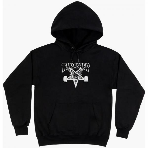 THRASHER GOAT BLACK FELPA CAPPUCCIO