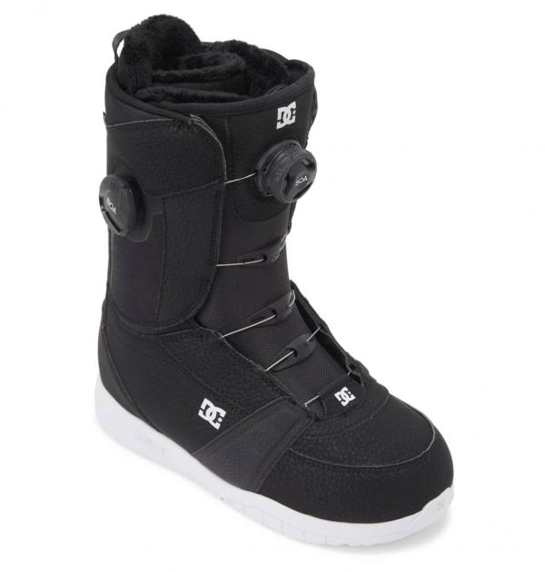 DC LOTUS DOUBLE BOA BLACK/WHITE SCARPONI SNOWBOARD DONNA