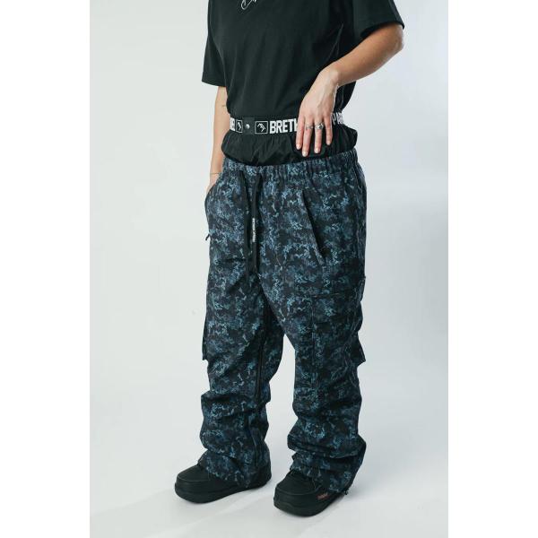 BRETHREN ACCESS CARGO CRIPTO CAMO/BLUE CAMO PANTALONI SNOWBOARD