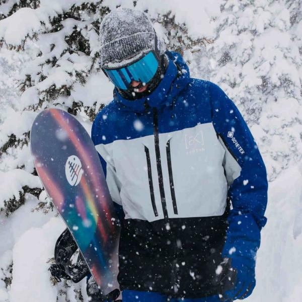 BURTON AK GORE-TEX SWASH  JACKET SNOWBOARD JACK BLU/GREY CLOUD/TRUE BLACK