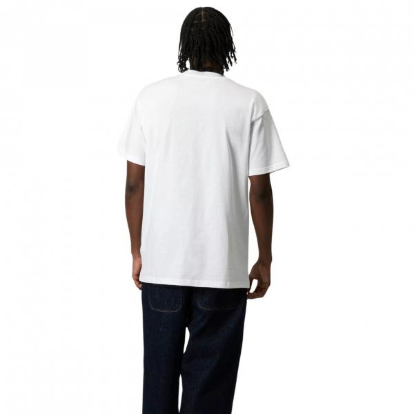 CARHARTT WIP S/S LABEL SCRIPT WHITE T-SHIRT