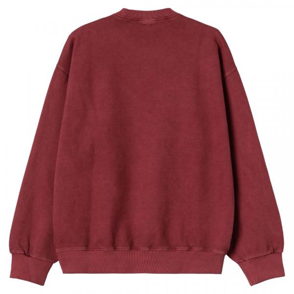 CARHARTT WIP VISTA SWEAT SCARLET (GARMENT DYED)