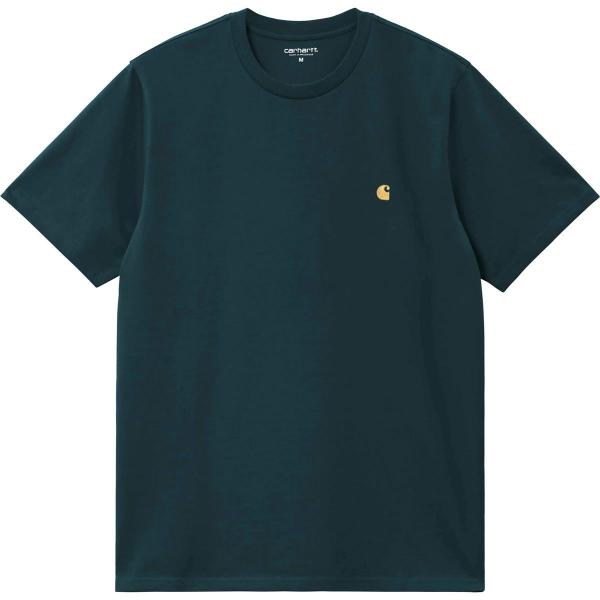 CARHARTT WIP S/S CHASE DUCK BLUE/GOLD T-SHIRT