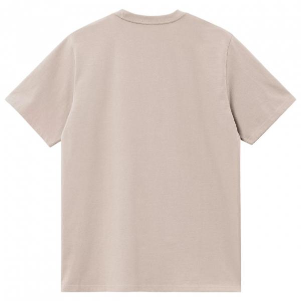 CARHARTT WIP S/S CHASE DUSKY BEIGE / GOLD T-SHIRT