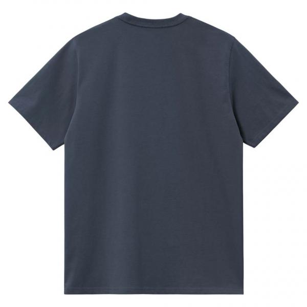 CARHARTT WIP S/S CHASE DUSKY BLUE/GOLD T-SHIRT