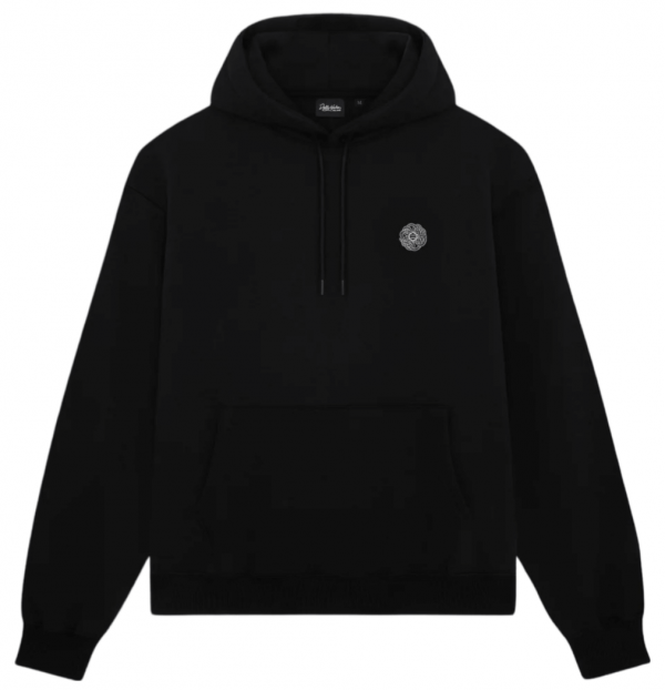 DOLLY NOIRE DRAGON KNOT HOODIE BLACK FELPA