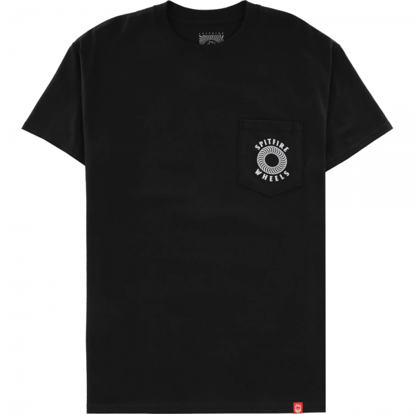 SPITFIRE HOLLOW CLASSIC BLACK SLIVER FLECK T-SHIRT