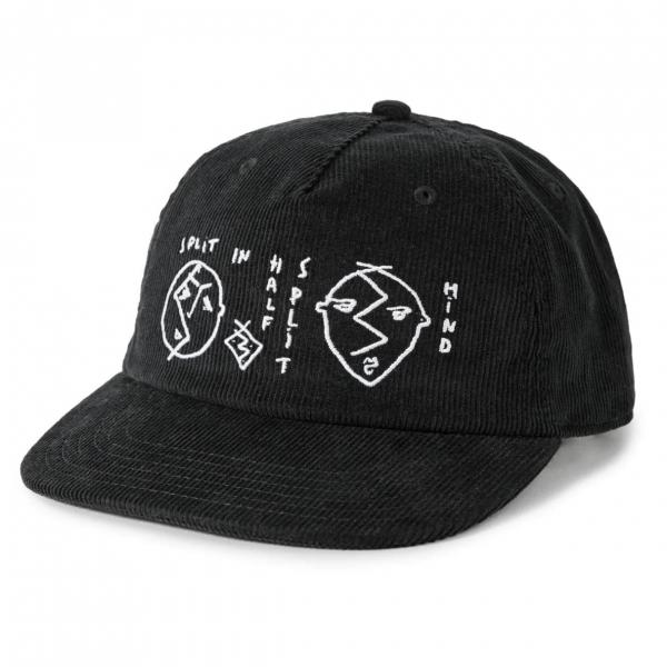 POLAR JAMES CAP SPLIT IN HALF BLACK 