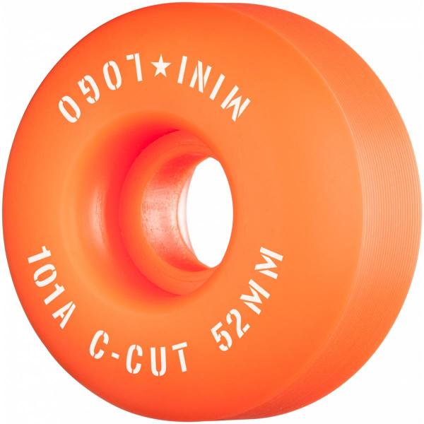 MINI LOGO C CUT 52mm 101A ORANGE RUOTE SKATEBOARDS