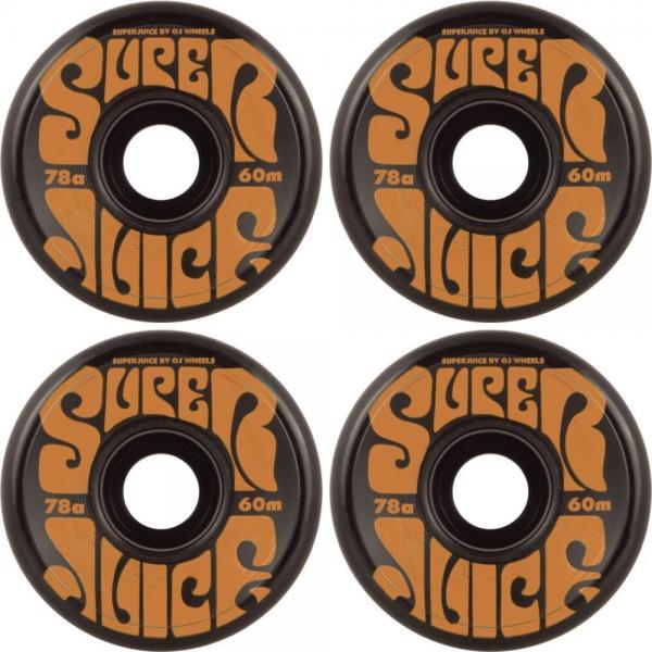 OJ WHEELS SUPER JUICE 60mm - 78A BLACK RUOTE SKATEBOARD