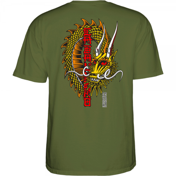 POWELL PERALTA CABALLERO BAN THIS MILITARY GREEN T-SHIRT