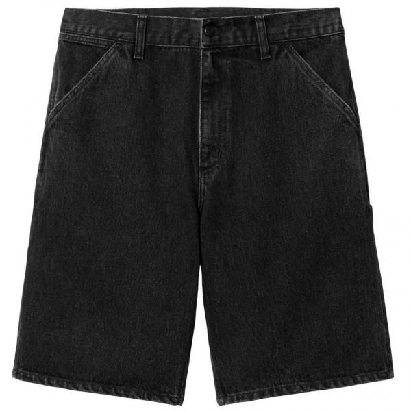 CARHARTT WIP SINGLE KNEE BLACK (STONE WASHED) SHORT