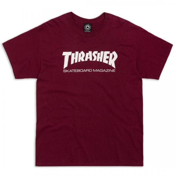 THRASHER MAG BORDEAUX T-SHIRT