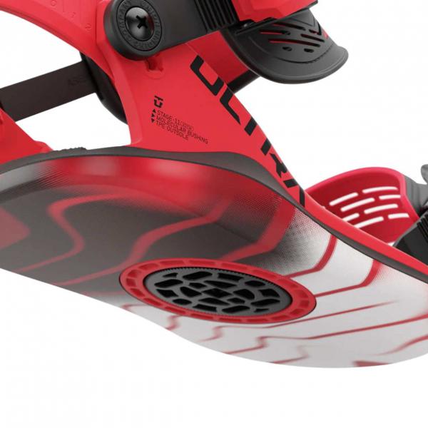 UNION ULTRA HOT RED ATTACCHI SNOWBOARD