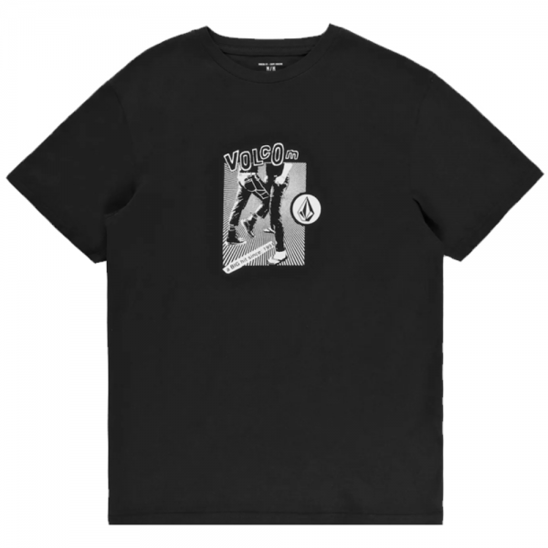 VOLCOM HITTIN BASIC BLACK T-SHIRT