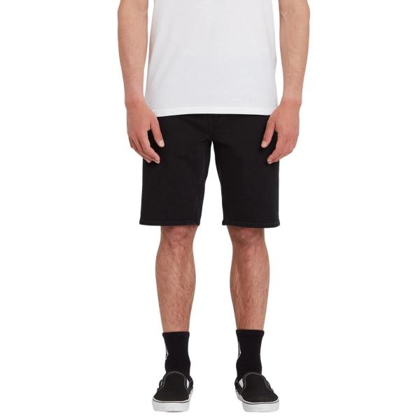 VOLCOM SOLVER DENIM BLACK OUT SHORTS